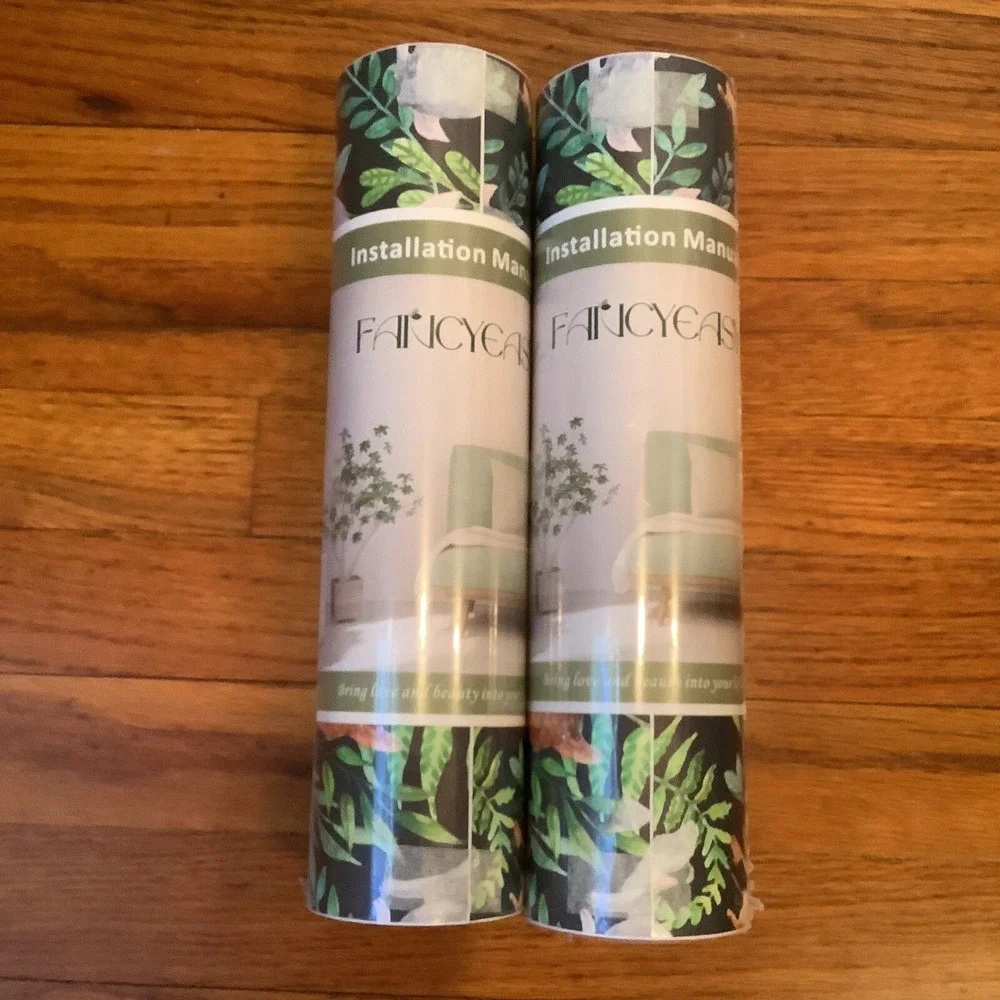 Lot Of 2 FANCYEASY Jungle Forest Animal Peel And Stick Wallpaper Rolls